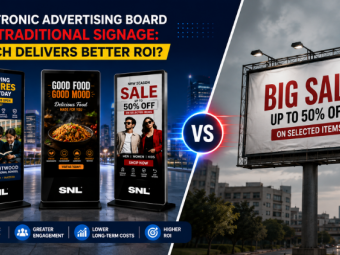 Electronic Advertising Board vs  Traditional Signage: Which Delivers Better ROI?