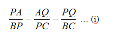 section formula