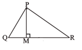 altitude and median of a triangle